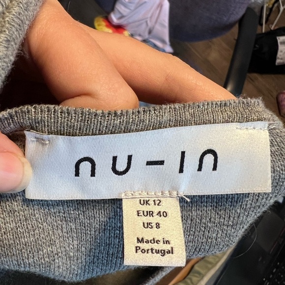 Nu-In Short Sleeve Maxi Slit Knit Dress - Picture 5 of 7